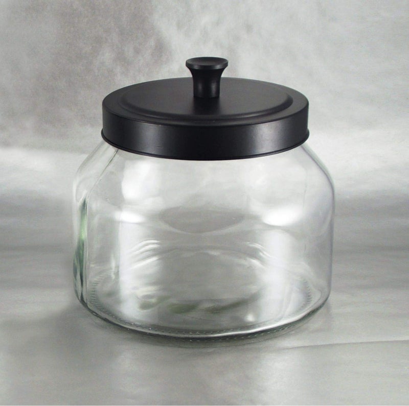 Grant Howard 59104 Storage Jar Black Matte Metal Top  51 oz.