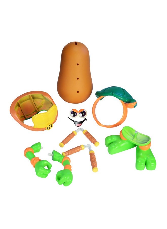 Super Impulse Poptaters Teenage Mutant Ninja Turtles Includes 1 Character, Michelangelo or Raphael, 12 Removable, Interchangeable Facial and Body Parts Including one Surprise Potato Head Original Piece! Ages 8+  - Image 2