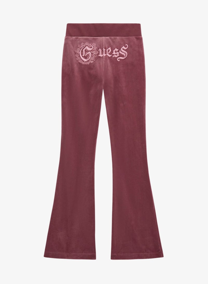 GUESS Kids Velvet Flare Active Pants - Image 2