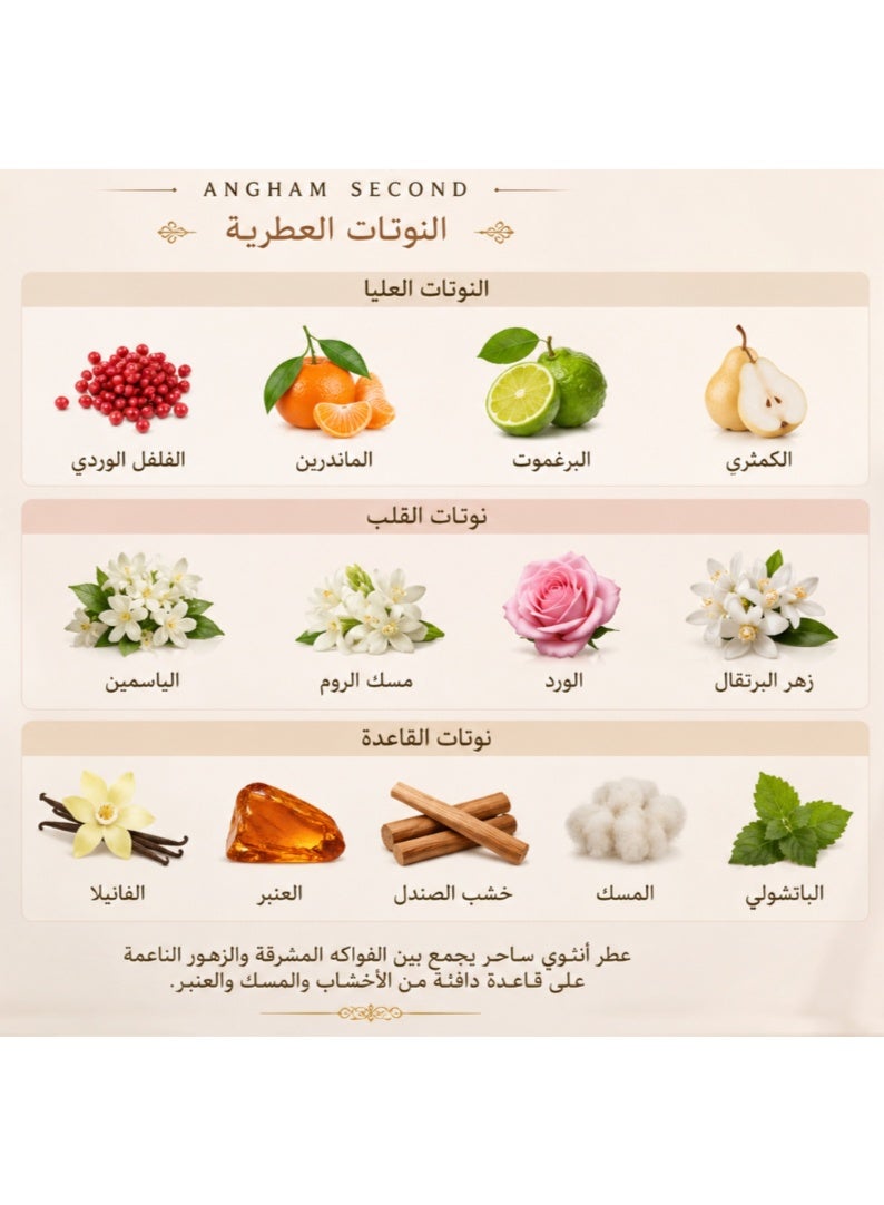 Lattafa Angham Second Song Eau de Parfum – 100ml - Image 2