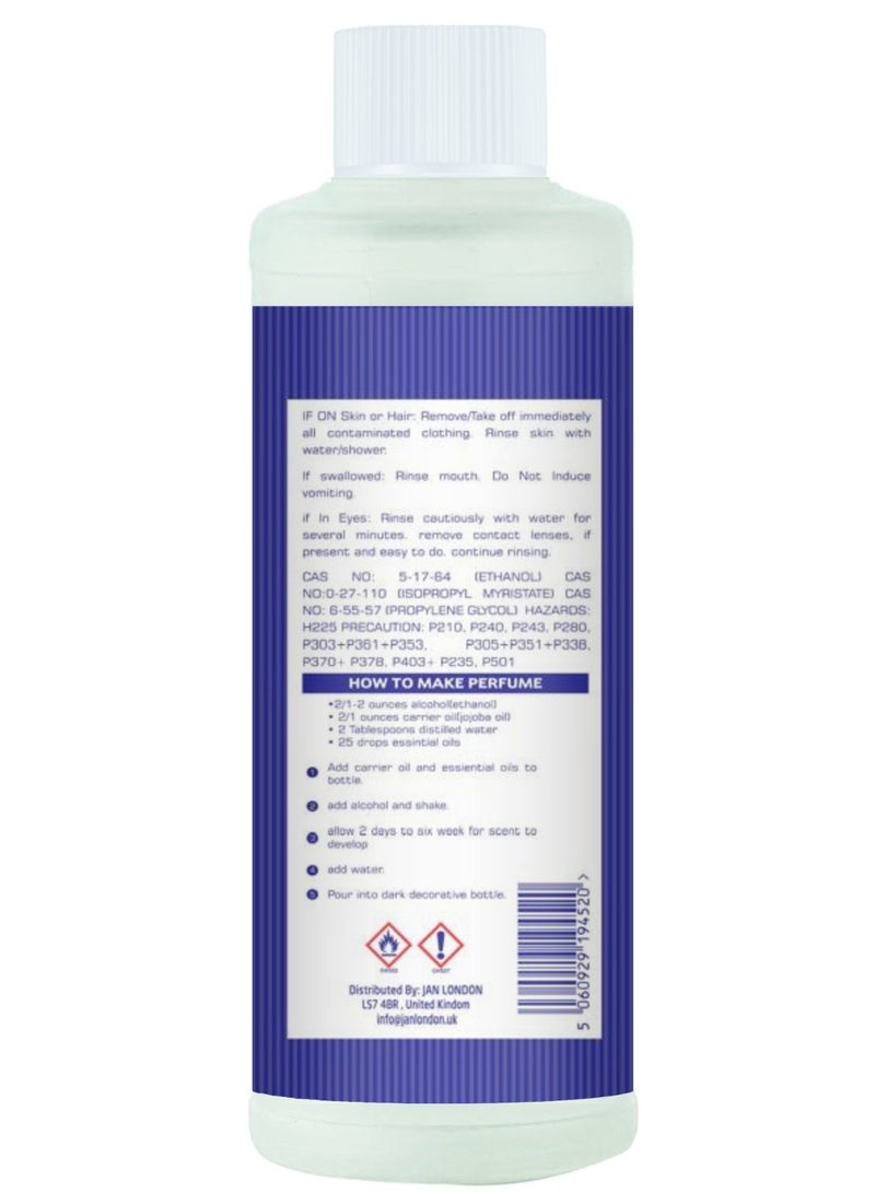 چان لندن مزيج الكحول والإيثانول والأيزوبروبيل ميريستات والبروبيلين من جان لندن يمكّنك من صنع روائح مخصصة للعطور، وما بعد الحلاقة، وموزعات الروائح، وبخاخات الغرفة 125 مل - Image 2