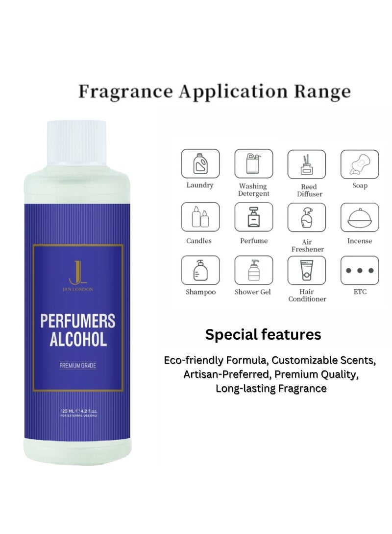 چان لندن مزيج الكحول والإيثانول والأيزوبروبيل ميريستات والبروبيلين من جان لندن يمكّنك من صنع روائح مخصصة للعطور، وما بعد الحلاقة، وموزعات الروائح، وبخاخات الغرفة 125 مل - Image 3