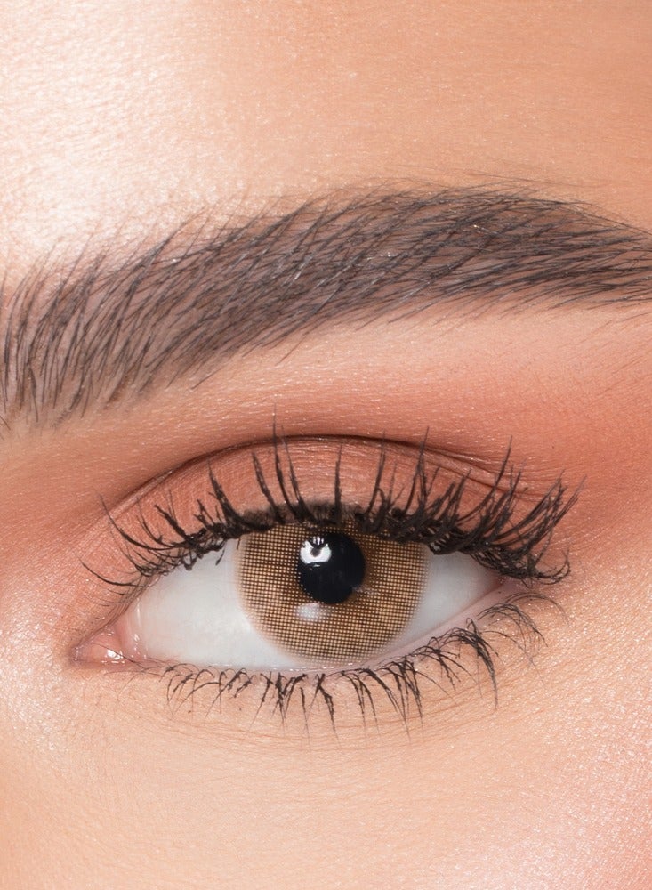 ناتشورال عدسات عيون لاصقة براند ناتشوال  - عدسات شهرية لون كور ماروون - زوج في العلبة مع حافظة للعدسات - Image 1