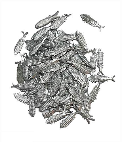 Krisah 108 pcs Fish Figurines Ranga Remedy Patri Dosh Removal Lead Silver - Image 5