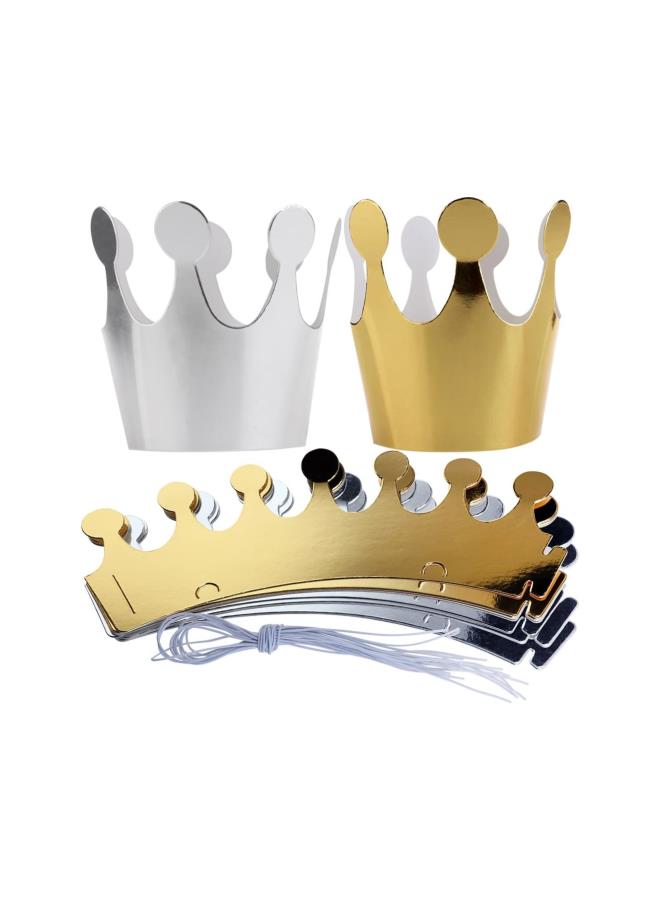 klarako Birthday Crown Paper Hat Princess Party Princess Party Favors for Kids, 10pcs - Image 1