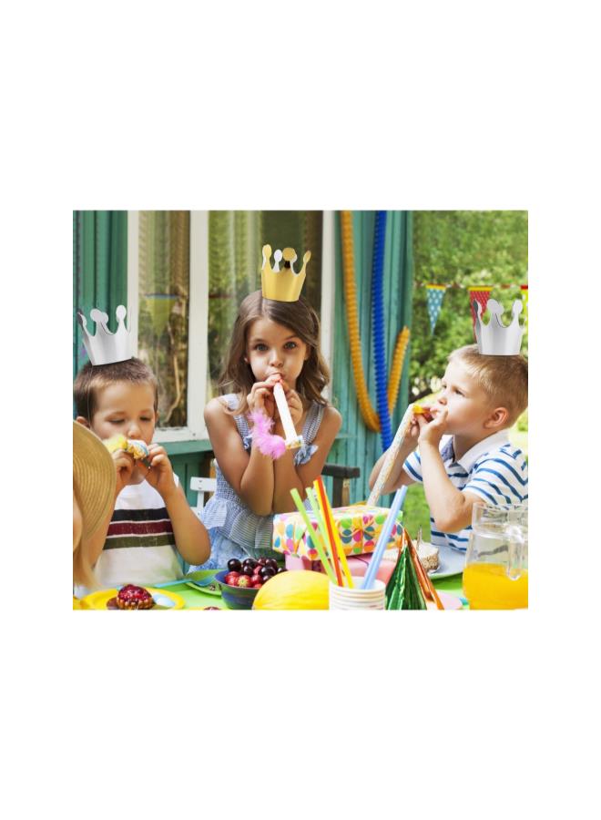 klarako Birthday Crown Paper Hat Princess Party Princess Party Favors for Kids, 10pcs - Image 2