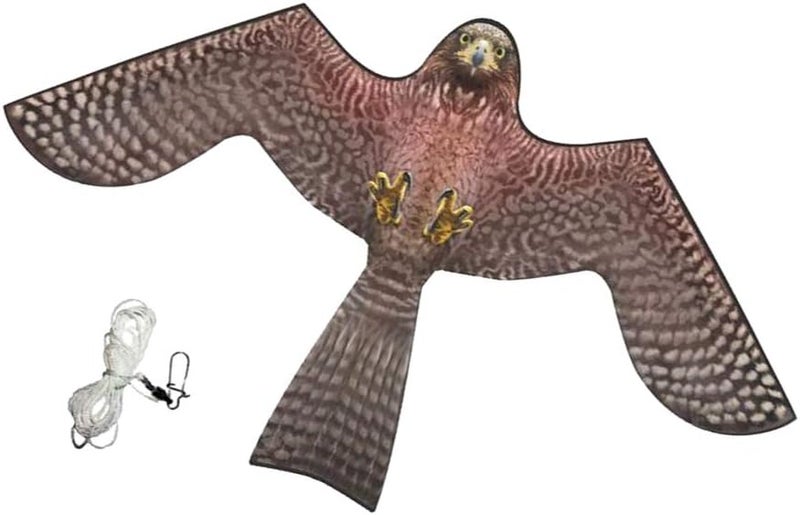 klarako Bird Scarer Repeller Flying Hawk Kite Kit for Garden Scarecrow Yard House Decoration  A - Image 5
