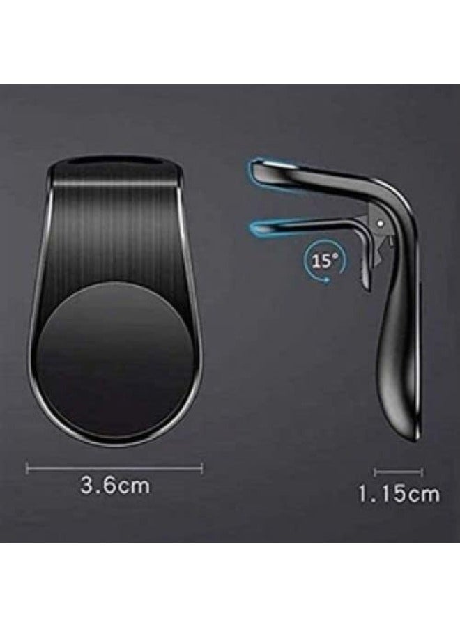 غلو حامل موبايل بفتحة تهوية مع مشبك معدني مغناطيسي للسيارة، حامل هاتف محمول كاستويف مغناطيسي قوي للغاية للزجاج الامامي ولوحة العدادات والمطبخ لموبايل ايفون وسامسونج الذكية - Image 2