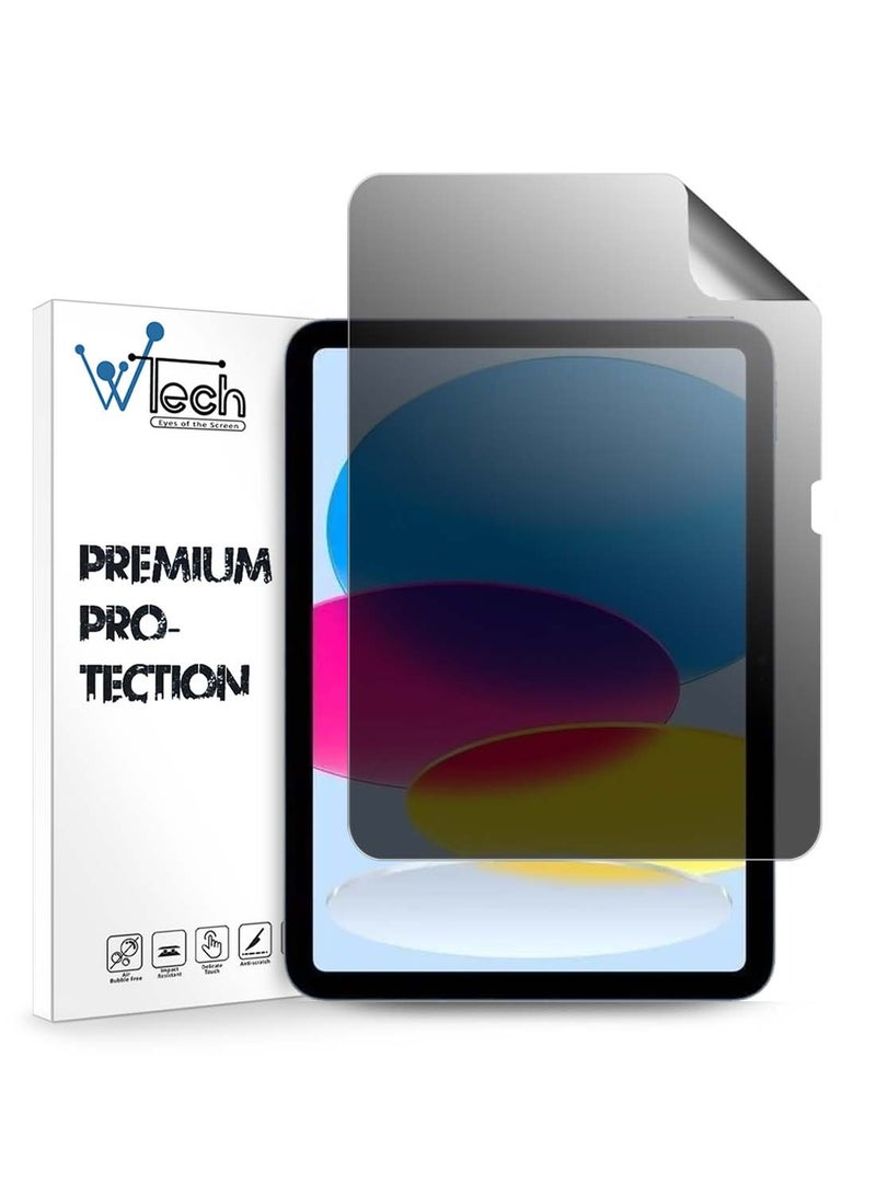 Wtech Apple iPad 2025 (11th Generation) A16 10.9 inch Wtech Premium Pure Hydrogel Anti Spy / Anti Privacy Film Thin and Flexible Screen Protector (TSHFMP) - Clear - Image 1
