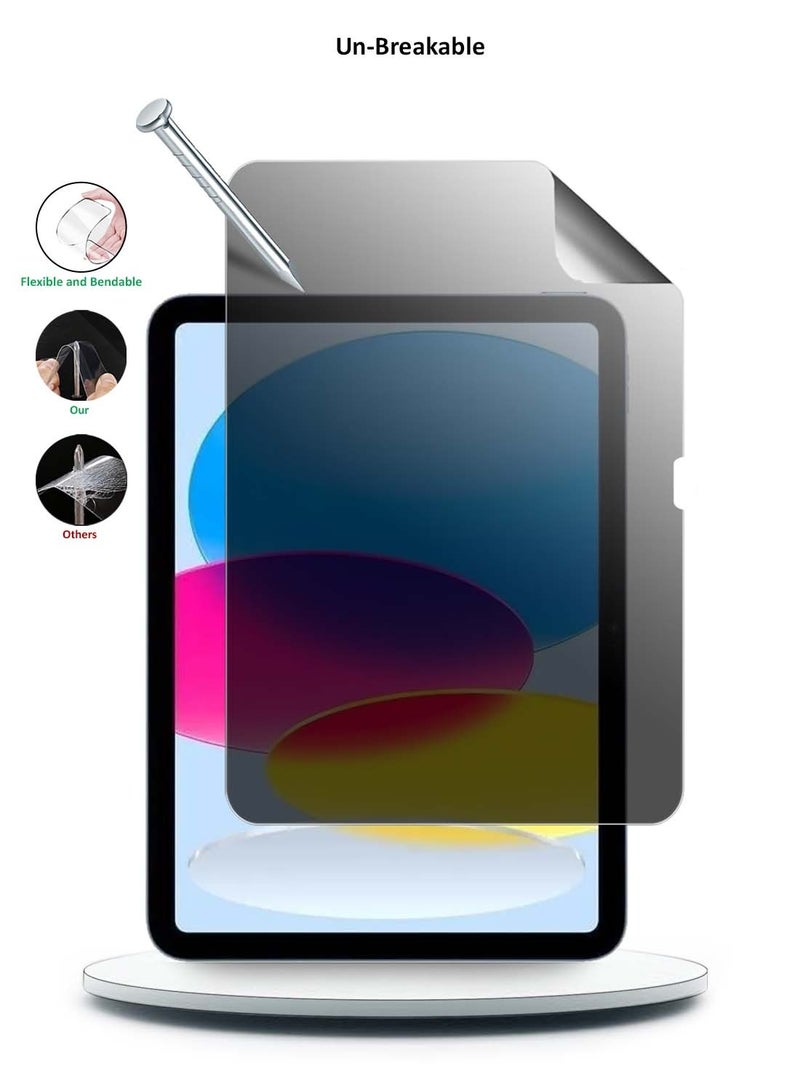 Wtech Apple iPad 2025 (11th Generation) A16 10.9 inch Wtech Premium Pure Hydrogel Anti Spy / Anti Privacy Film Thin and Flexible Screen Protector (TSHFMP) - Clear - Image 3