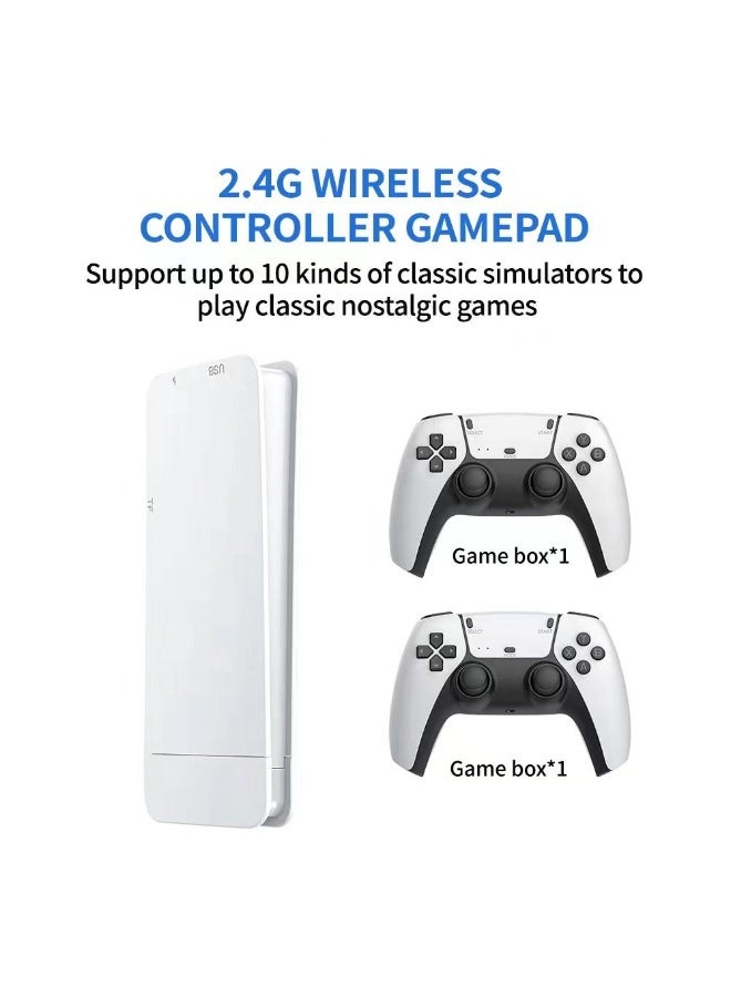 SHOPI New M15 Wireless 4K Game Stick – Retro Video Game Console with 20+ Simulators & 20000+ Games | Dual Wireless Gamepads | HD Output TV Plug & Play Gaming System - Image 3