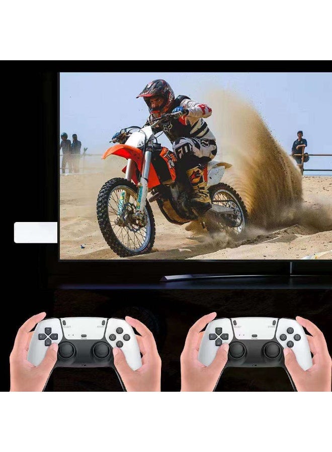 SHOPI New M15 Wireless 4K Game Stick – Retro Video Game Console with 20+ Simulators & 20000+ Games | Dual Wireless Gamepads | HD Output TV Plug & Play Gaming System - Image 4