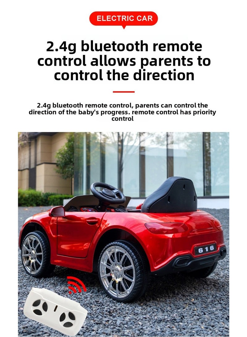 FUN MOMENT Kids Electric Car with Remote Control, LED Lights, and Music - Image 3