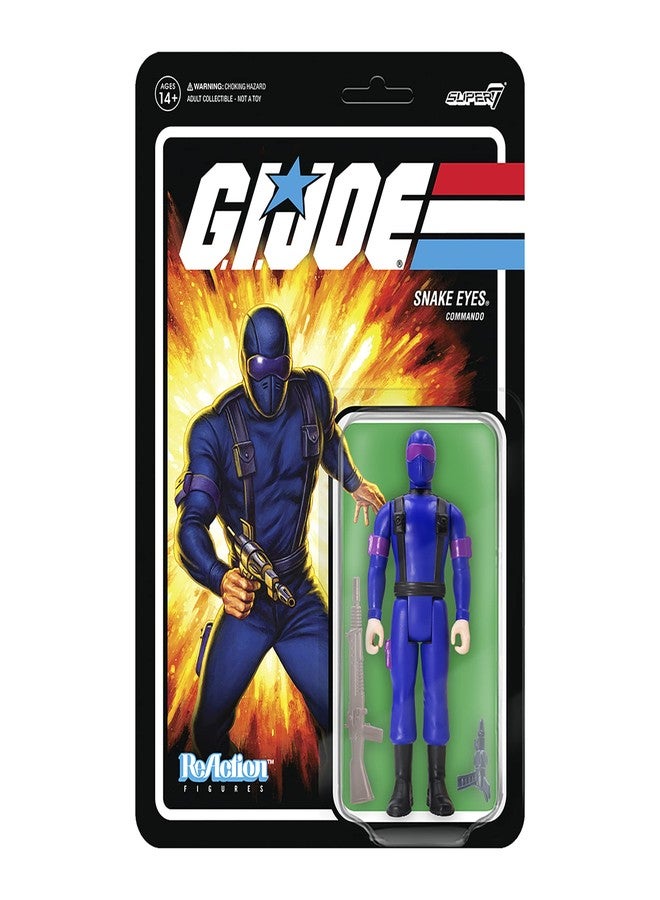 Super7 G.I. Joe Reaction Figures Wave 1 - Snake Eyes (RAH) - Image 1