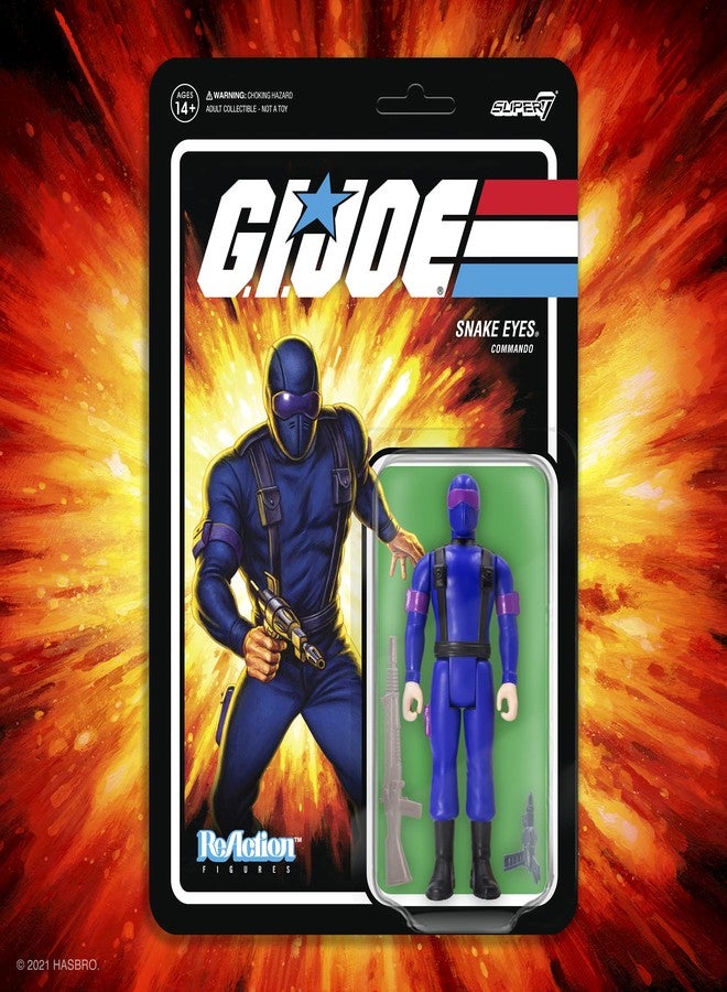 Super7 G.I. Joe Reaction Figures Wave 1 - Snake Eyes (RAH) - Image 3