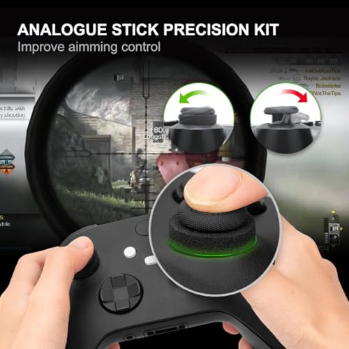 NiTHO Controller Cover Case for Xbox Series X/S, Anti-Slip Soft Silicone Protective Skin for Xbox Series X/S Controller with Thumb Grip Caps and Analog Mini-Stick Precision Rings - Camo - Image 5