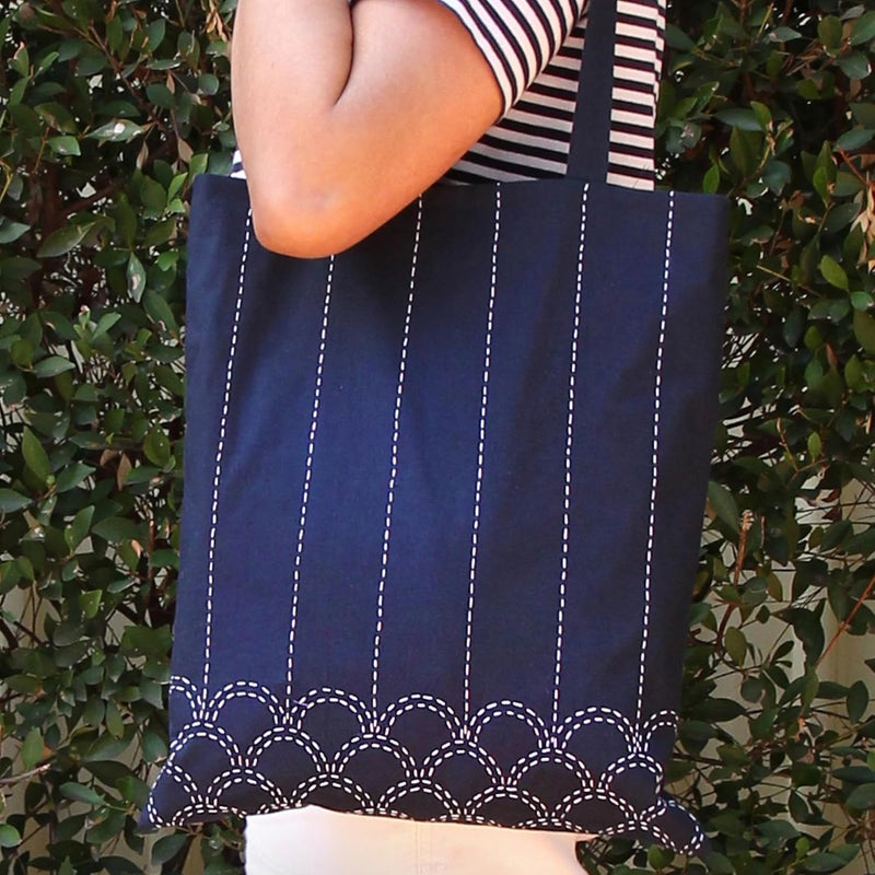 سيو إيزي خيط قطني Sashiko من Sew Easy – طول 40 مترًا، لون أكرو، 100% قطن، مخصص للتطريز - Image 2