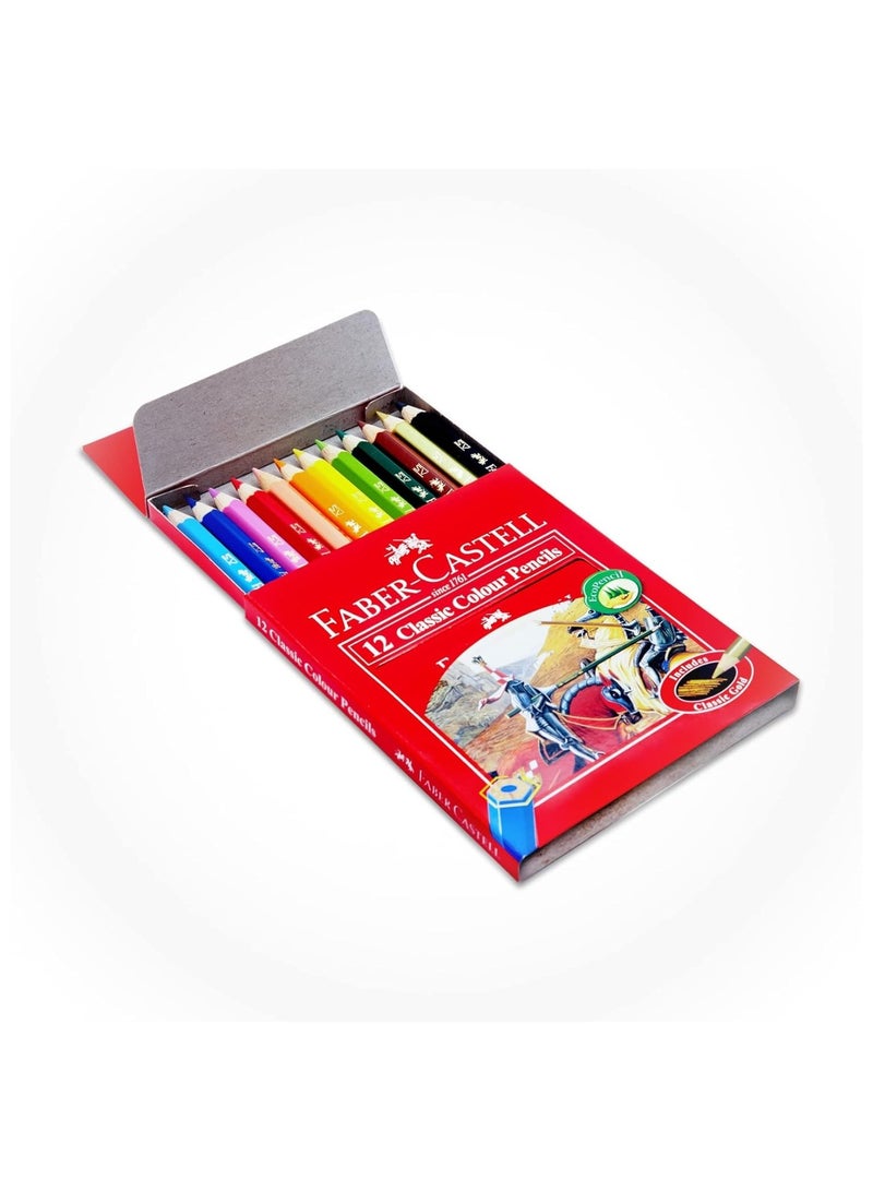 FABER-CASTELL 12-Piece Classic Mini Colour Pencils Multicolour - Image 3