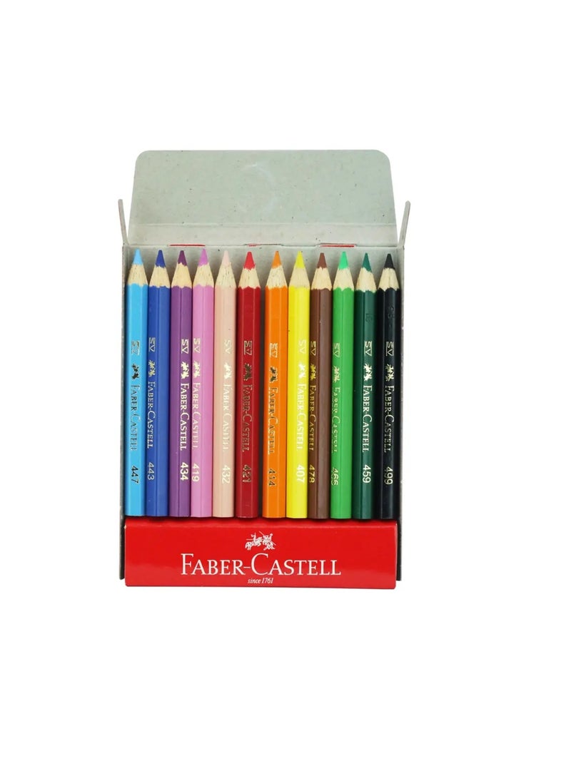 FABER-CASTELL 12-Piece Classic Mini Colour Pencils Multicolour - Image 2