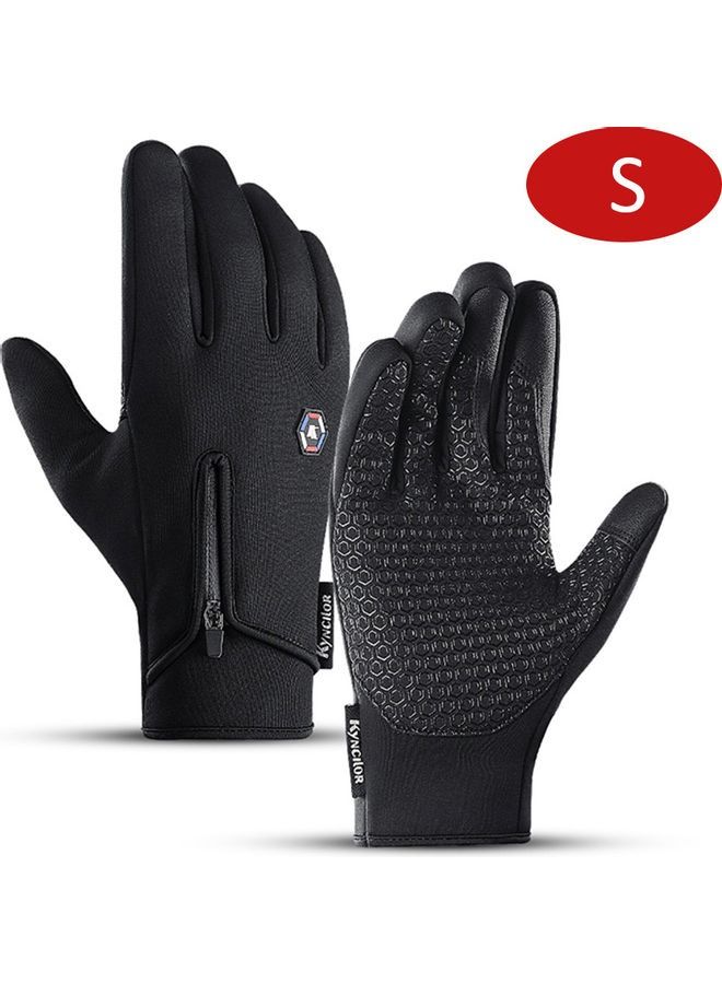 Generic Pair Of Anti-Slip Sensitive Screen Touching Hand Warmer Gloves  - Image 1