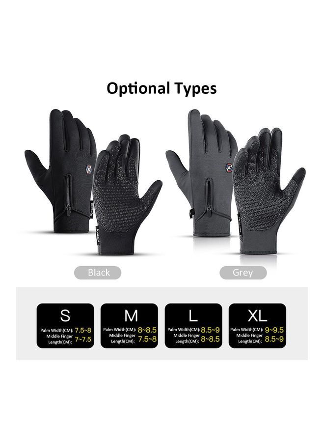 Generic Pair Of Anti-Slip Sensitive Screen Touching Hand Warmer Gloves  - Image 2