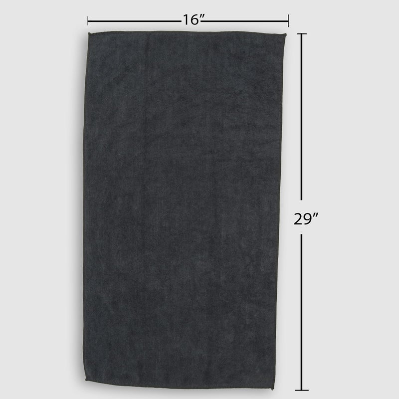 Fromm Softees Microfiber Hair Towels, Absorbent Salon Hair Towels for Hairstylists, Barbers, Spa & Gym, Fast-Drying, Ultra-Soft, Lint-Free, Multi-Purpose Towels, 16" x 29"- 10-Pack - Black - Image 5