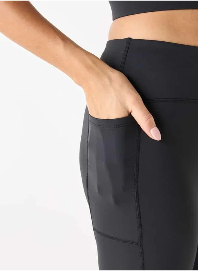 Kappa Kappa Leggings with Elasticated Waistband and Pocket