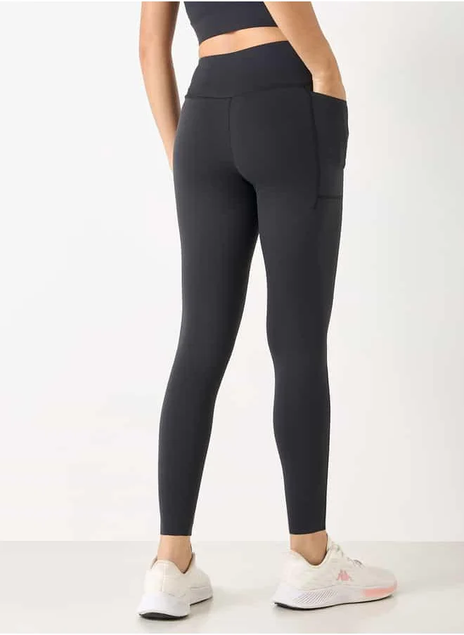 Kappa Kappa Leggings with Elasticated Waistband and Pocket