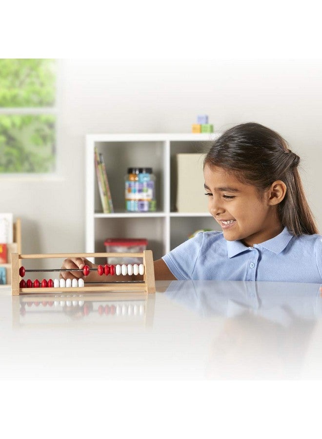 hand2mind hand2mind 20-Bead Wooden Rekenrek Abacus, Colored Abacus for Kids Math, Wooden Counting Math Manipulatives, Bead Counters for Kids Math, Learn Counting and Numbers, Homeschool Supplies (Set of 1)  - Image 5