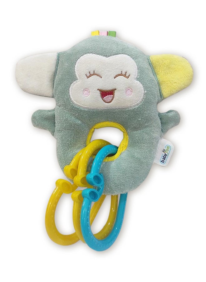 BabyJem - Soft Monkey Toy for Baby - 0+ Months - Ideal for Baby Carriage and Stroller - Attractive Colors & Fine Motor Skill Development Support - Parental Control Recommended - Hand & Machine Washable. - Image 1