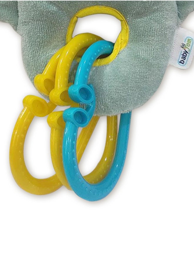 BabyJem - Soft Monkey Toy for Baby - 0+ Months - Ideal for Baby Carriage and Stroller - Attractive Colors & Fine Motor Skill Development Support - Parental Control Recommended - Hand & Machine Washable. - Image 1