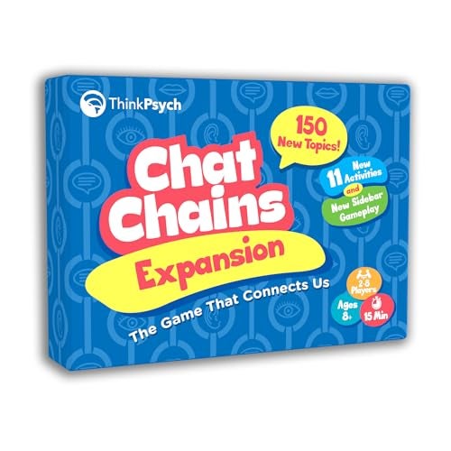 ThinkPsych Chat Chains Expansion Pack Social Skills Games Therapy Games for Teens and Kids Ages 899 Therapy Conversation Cards 15 Mins Playtime - Image 1