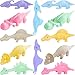 Jishi Dinosaur Toys for Kids Stocking Stuffers 12pcs Slingshot Dinosaur Finger Toys for Boys Party Favors Bulk Flying Sticky Dino Toys for Kids Ages 357 4812 Year Old Boys Girls Teens Gifts Game Prizes - Image 3