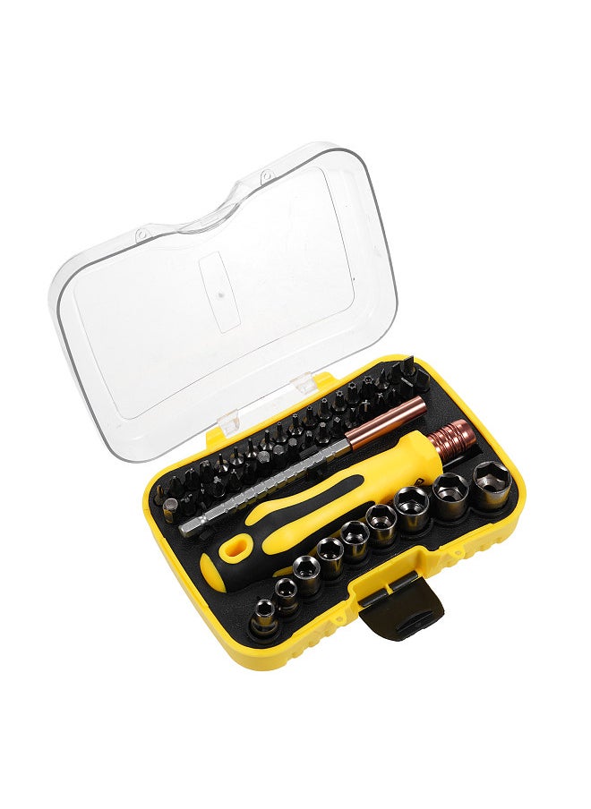 Generic Socket Wrench Screwdriver Set Multi-Purpose Precision Screwdriver Set Multifunction Mini Combination Screwdriver Kit Multi-Bit Set Multi Screwdriver Tool Home Appliance Repair Kit  - Image 1