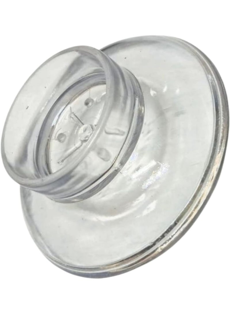 Clear Plastic Soap Holder, Round Design with Drain Holes, Shatterproof - Image 2