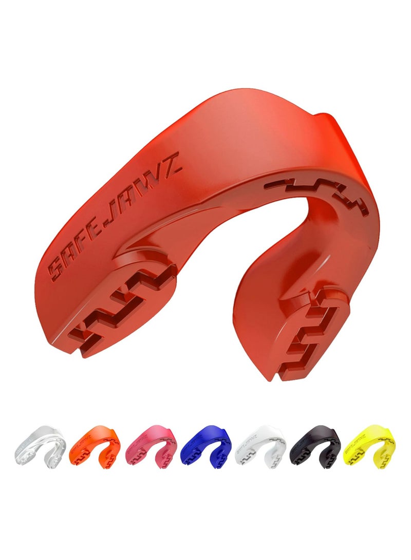SAFEJAWZ Mouthguard Slim Fit, Adults and Junior Gum Shield with Case for Boxing, MMA, Rugby, Martial Arts, Judo, Karate, Hockey and All Contact Sports - Image 1