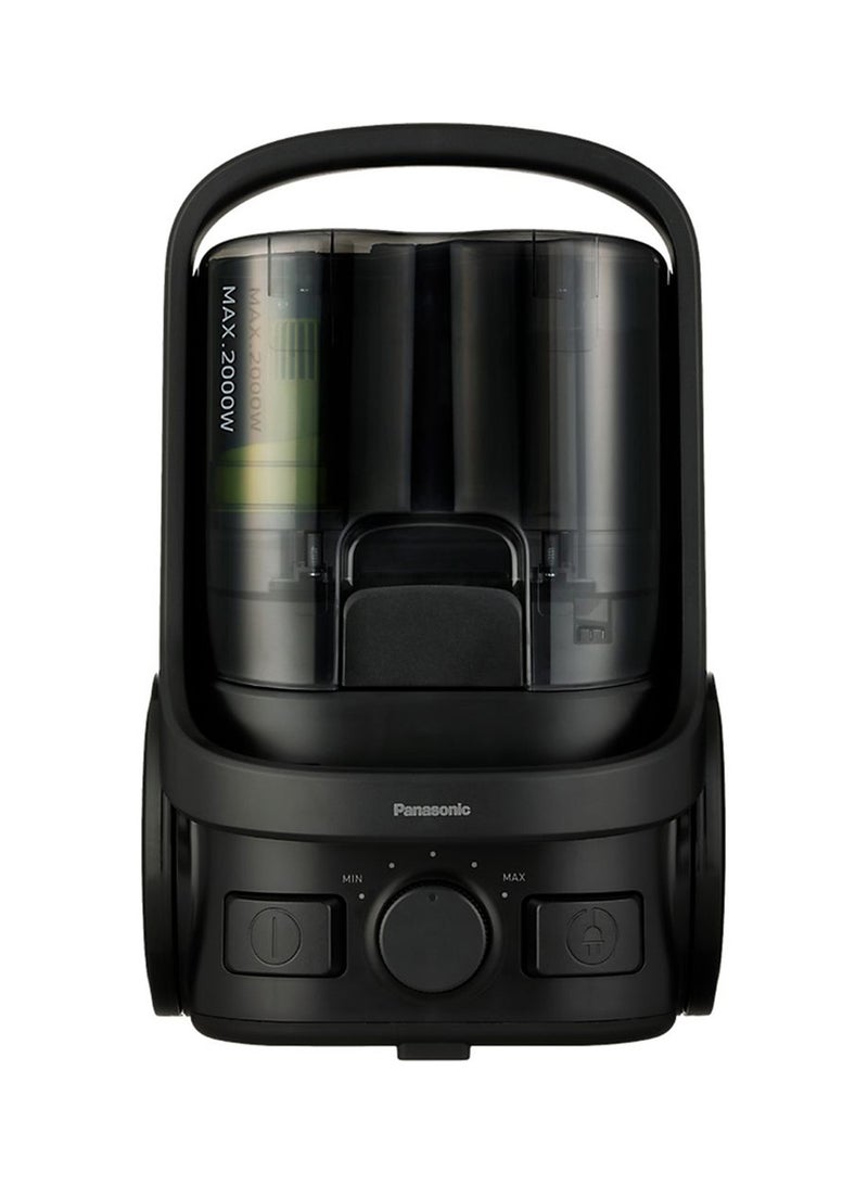 باناسونيك مكنسة كهربائية بإسطوانة وبدون كيس غبار 2.2 L 2000 W MC-CL605KE47 / MC-CL605 / MC-CL-605K149 أسود حالك - Image 2