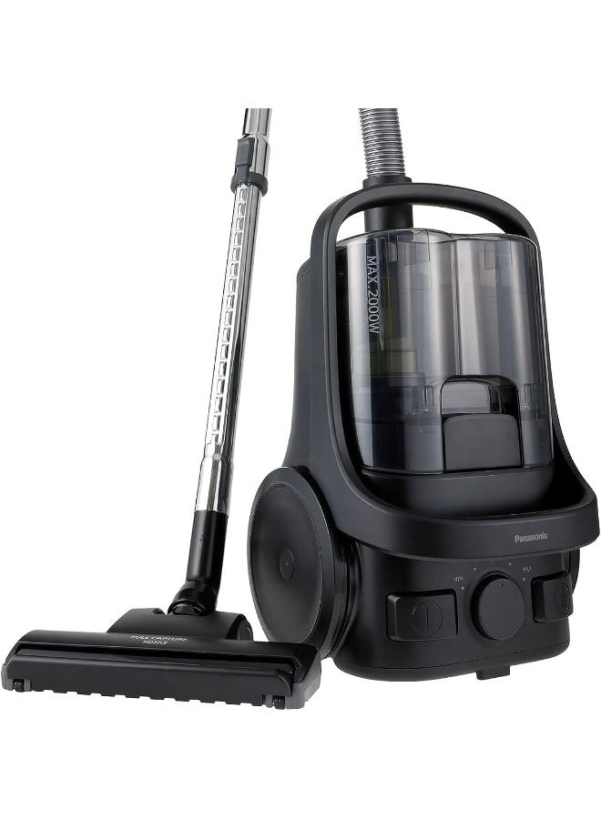 باناسونيك مكنسة كهربائية بإسطوانة وبدون كيس غبار 2.2 L 2000 W MC-CL605KE47 / MC-CL605 / MC-CL-605K149 أسود حالك - Image 3