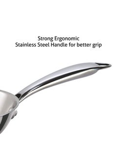 ALDA Alda Vitale Triply Stainless Steel Fry Pan 20 Cm, Silver  - Image 2