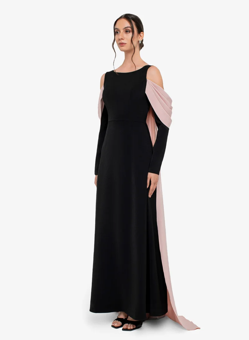 CHASE Boat Neck Maxi Dress