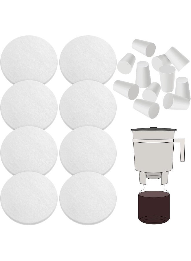 Tondiamo 20 Pack Cold Brew Coffee Filters Include 8 Coffee Filter 12 Reusable Coffee Filter Replacement Rubber Stoppers Kit For Cold Brew System  - Image 3