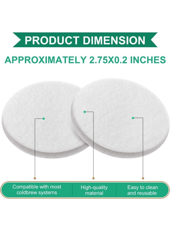 Tondiamo 20 Pack Cold Brew Coffee Filters Include 8 Coffee Filter 12 Reusable Coffee Filter Replacement Rubber Stoppers Kit For Cold Brew System  - Image 2