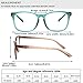 Henotin 4Pack Blue Light Blocking Reading Glasses Women MenSpring Hinge Computer ReadersAnti UV Ray Square Nerd Eyeglasses 4pack Mix Color 125 Diopters - Image 4