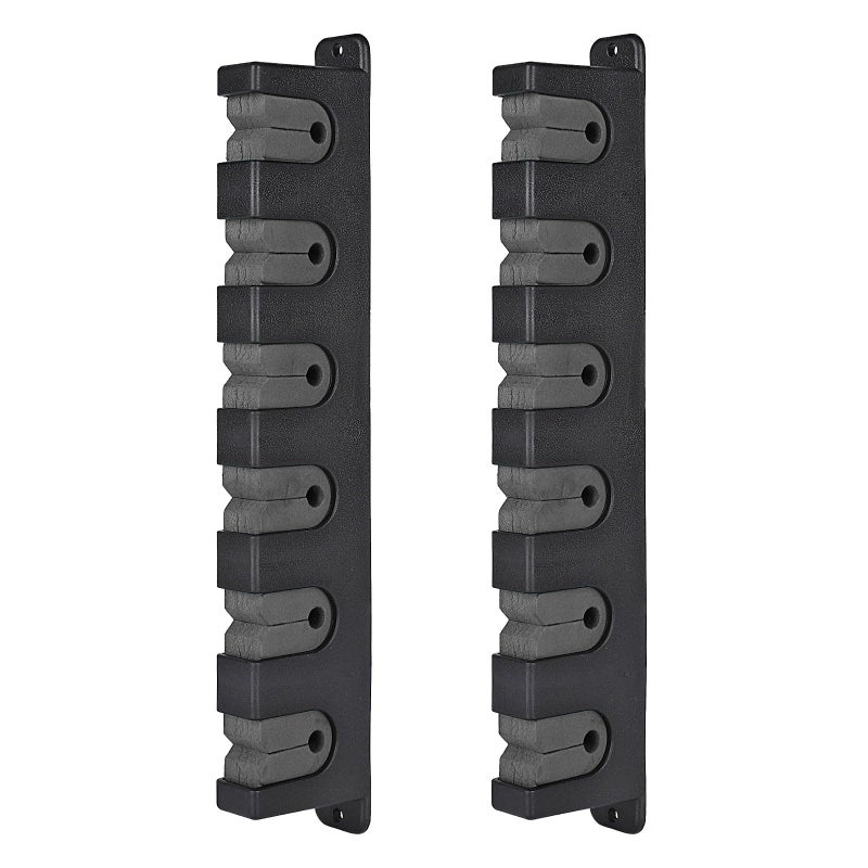 Axlksia Fishing Rod Holder Wall Mount, 1 Pair Fishing Pole Holders for Garage, Boats, 6 Fishing Rod Storage Racks (Horizontal Grey) - Image 1