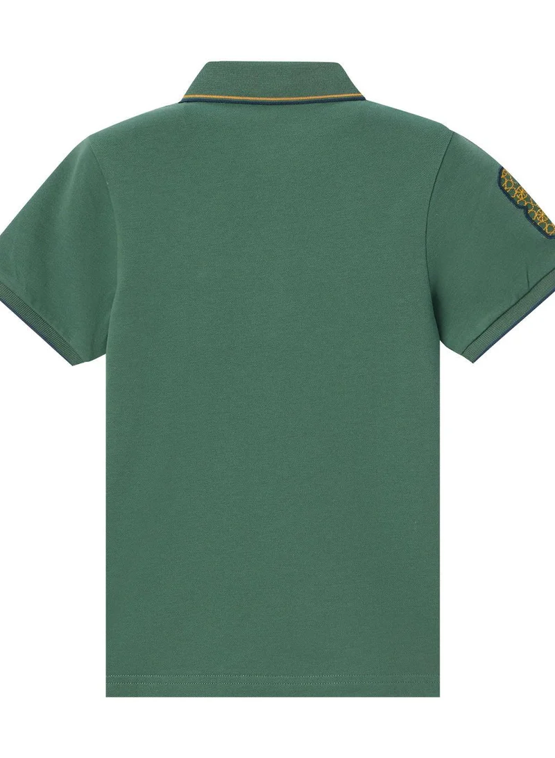 GIORDANO Kids' Napoleon Polo: Classic Piqué, Bold Embroidery, All-Day Comfort