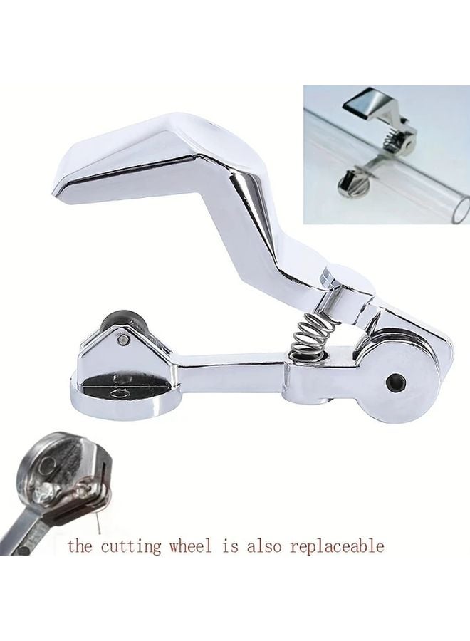 Manual Glass Tube Rod Scriber Zinc Alloy Craft Laboratory Cutting Tool Silvery - Image 2