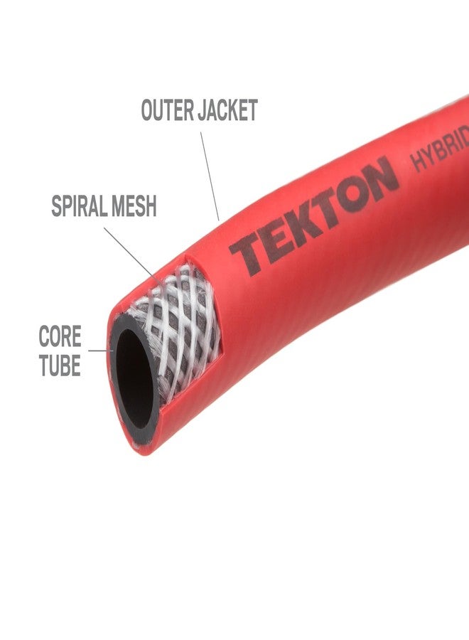 TEKTON 3/8 Inch I.D. x 6 Foot Hybrid Lead-In Air Hose (300 PSI) | 46133 | Made in USA - Image 4