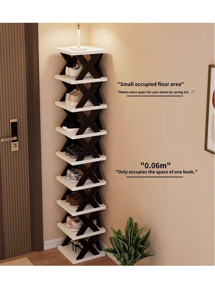 ARNOTEC رف أحذية عمودي 9 طبقات، منظم تخزين أحذية قابل للطي موفر للمساحة لمدخل المنزل، خزانة، غرفة نوم – خفيف الوزن، مستقر، صديق للبيئة، تصميم قابل للتكديس بحرية للمساحات الصغيرة - Image 5