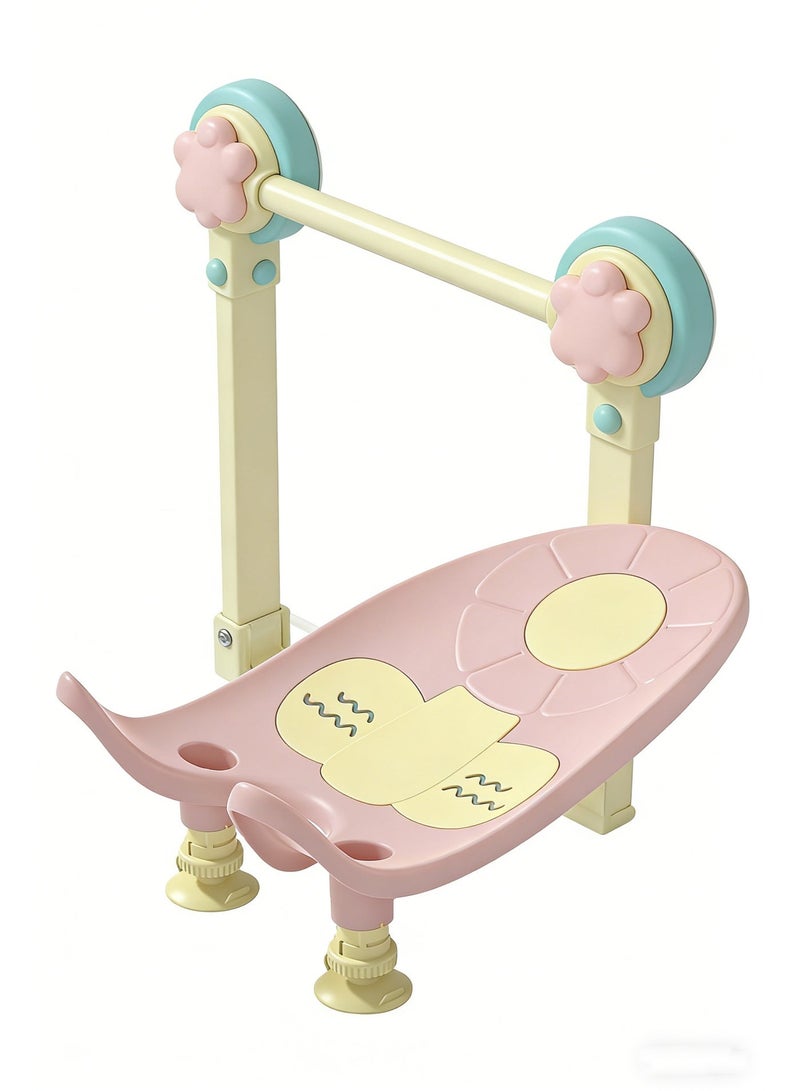 ميكسد كرسي حمام الطفل ، 4 مواقف مستلقية مقعد غسيل مؤخرة الطفل ، حوض حمام آمن ومريح لتنظيف مؤخرة الطفل بسهولة ، مقعد غسيل سريع للأطفال الرضع 0-12 شهرًا - Image 4