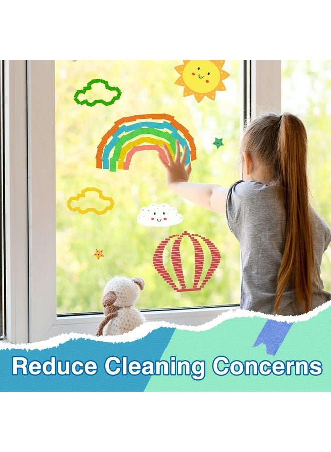 OWLKELA Colored Masking Tape 0.6" X 16 Yard Per Roll, 6 Rolls Rainbow Colors Painting Tapes, Painters Tape, Craft Tape, Labeling Tape, Paper Tape For Crafts & Diy Projects - Image 4